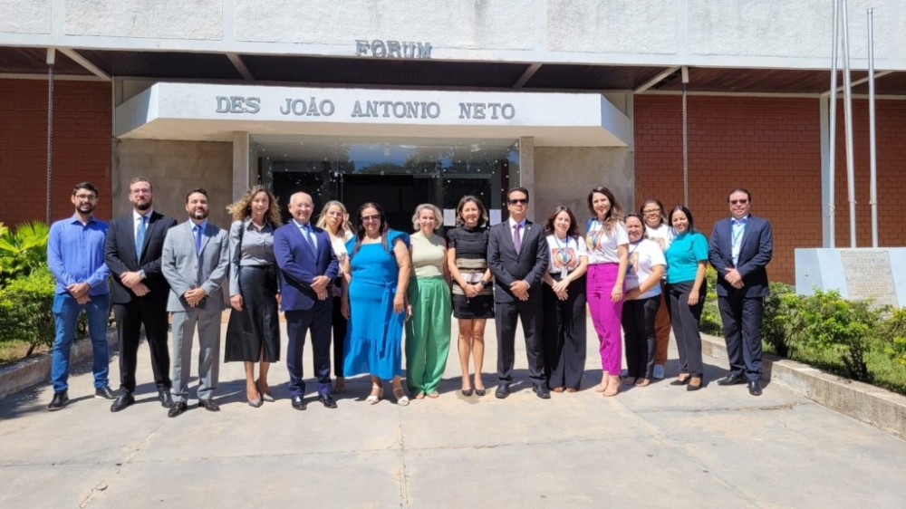 Corregedor vistoria reforma do Fórum de Pedra Preta e realiza visitas institucionais
