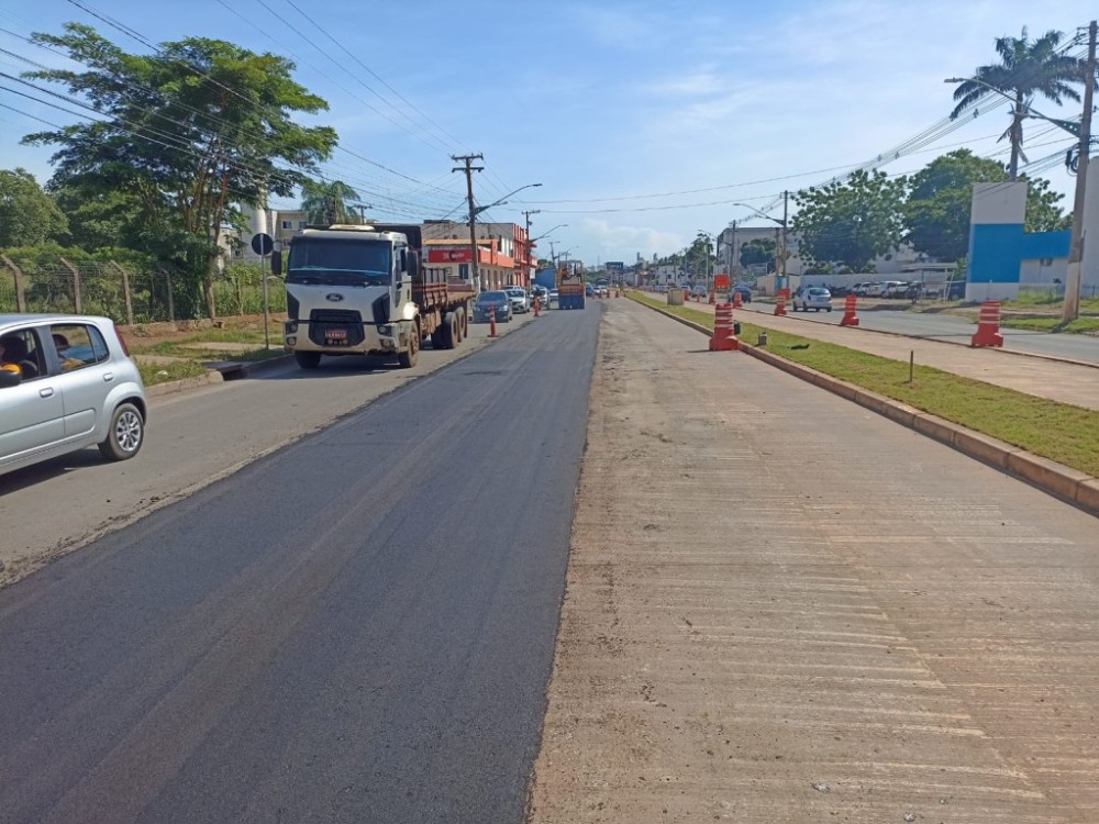 Obras do BRT em Várzea Grande avançam com intervenção na rotatória do aeroporto nesta sexta-feira (01)
