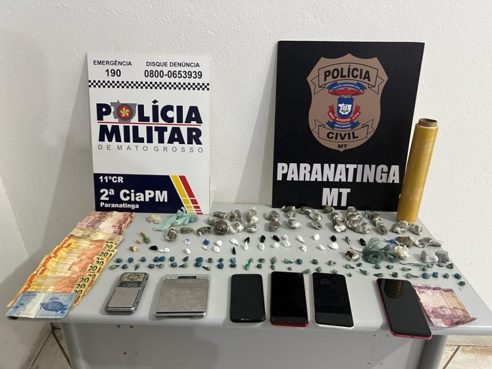 Seis pessoas são presas em operação de combate ao tráfico em Paranatinga