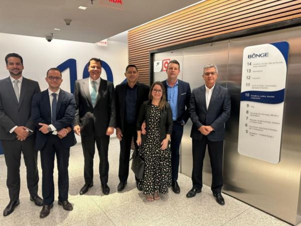 Na sede paulista da líder mundial em processamento de grãos, prefeito de Sorriso defende instalação de nova planta