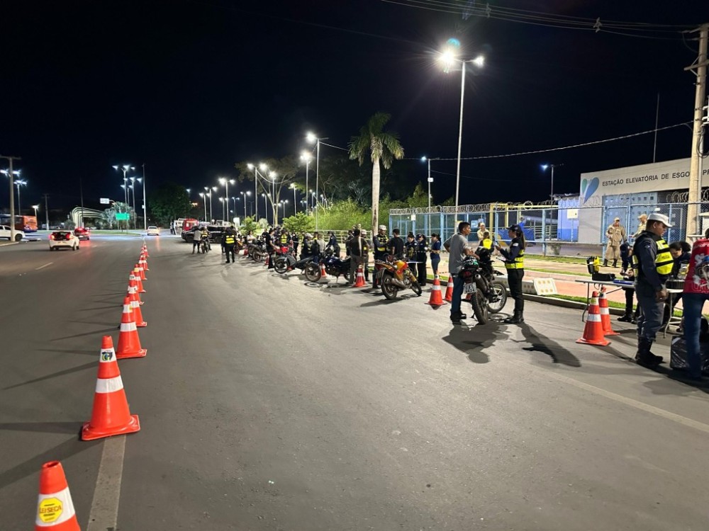 Operação Lei Seca voltada para motociclistas prende dois condutores em Cuiabá