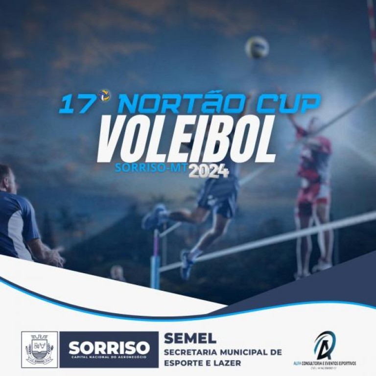 17º Nortão Cup de Voleibol terá início nesta sexta-feira, 08