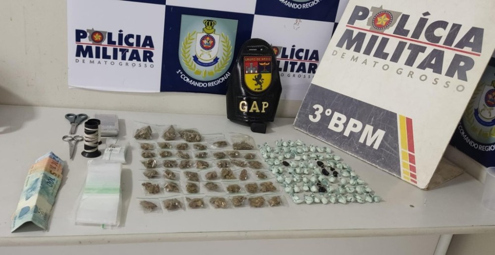 Polícia Militar apreende adolescente em flagrante com 118 porções de drogas