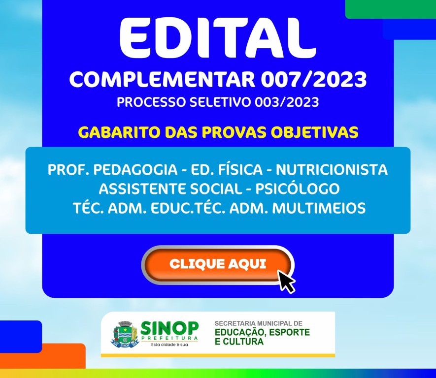 Prazo de recurso do gabarito das provas objetivas do seletivo da educação começa amanhã