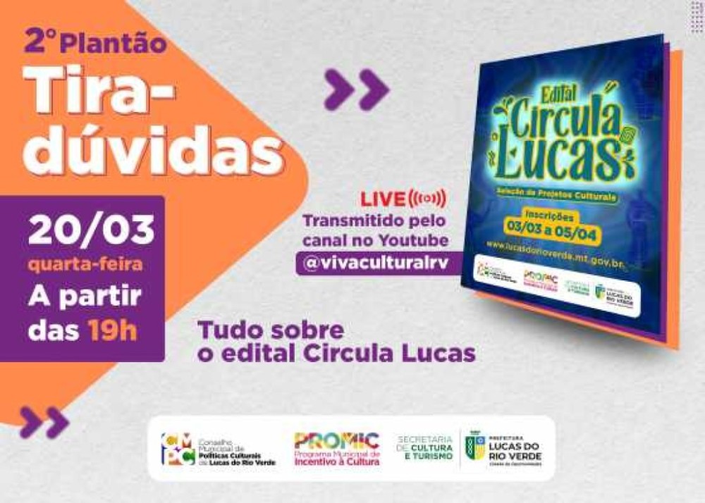2º Plantão Tira-dúvidas sobre o edital 