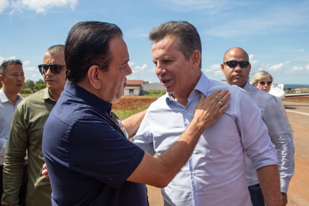Prefeito de Diamantino recebe governador de Mato Grosso e inaugura duplicação da BR-163