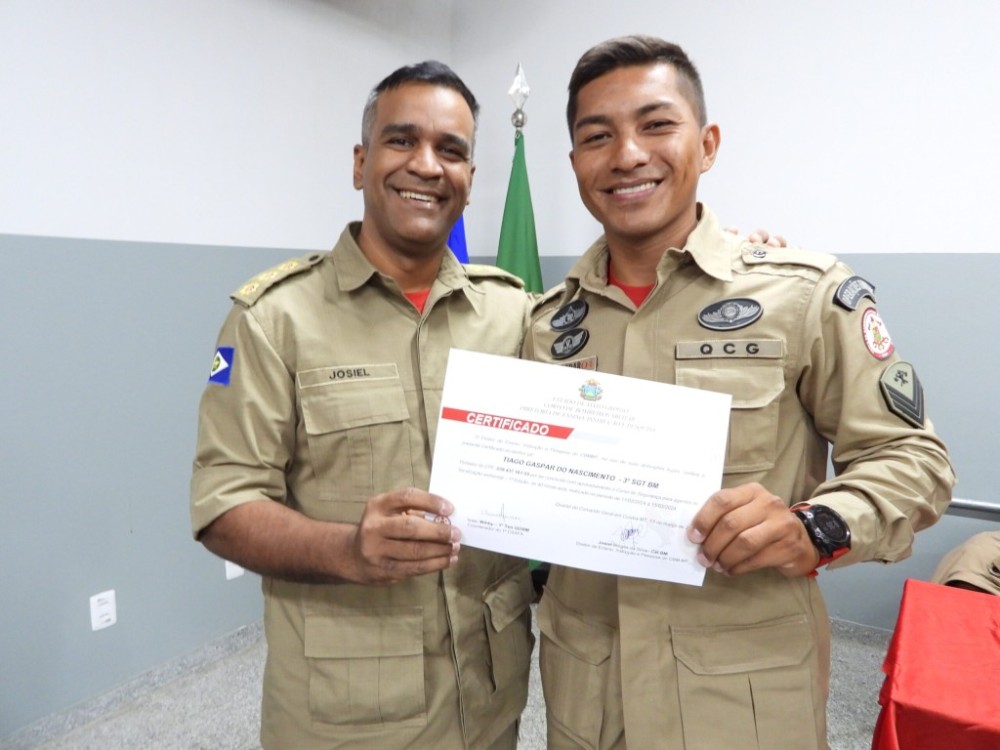 Corpo de Bombeiros realiza solenidade de encerramento do 1° Curso de Segurança Para Agentes de Fiscalização Ambiental