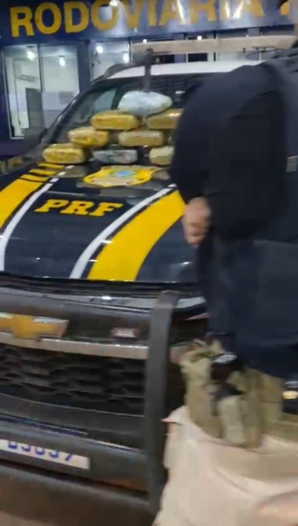 PRF apreende 10 tabletes de Skunk em ônibus em Mato Grosso