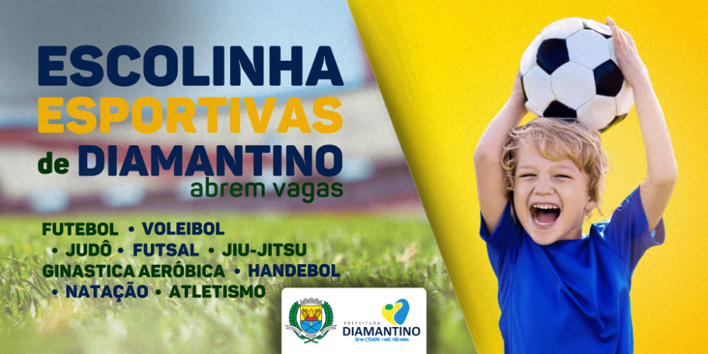 Secretaria de Esportes abre novas vagas para as escolinhas esportivas
