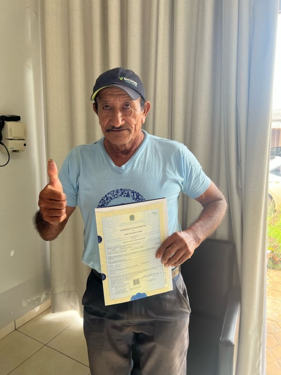 Parceria entre Fórum de Nova Mutum e cartório garante registro de nascimento a homem de 70 anos
