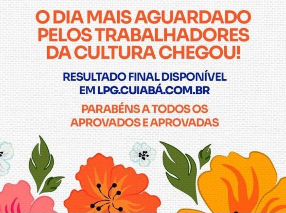 Resultado final dos projetos habilitados referentes à aplicação da Lei Paulo Gustavo está disponível para consulta