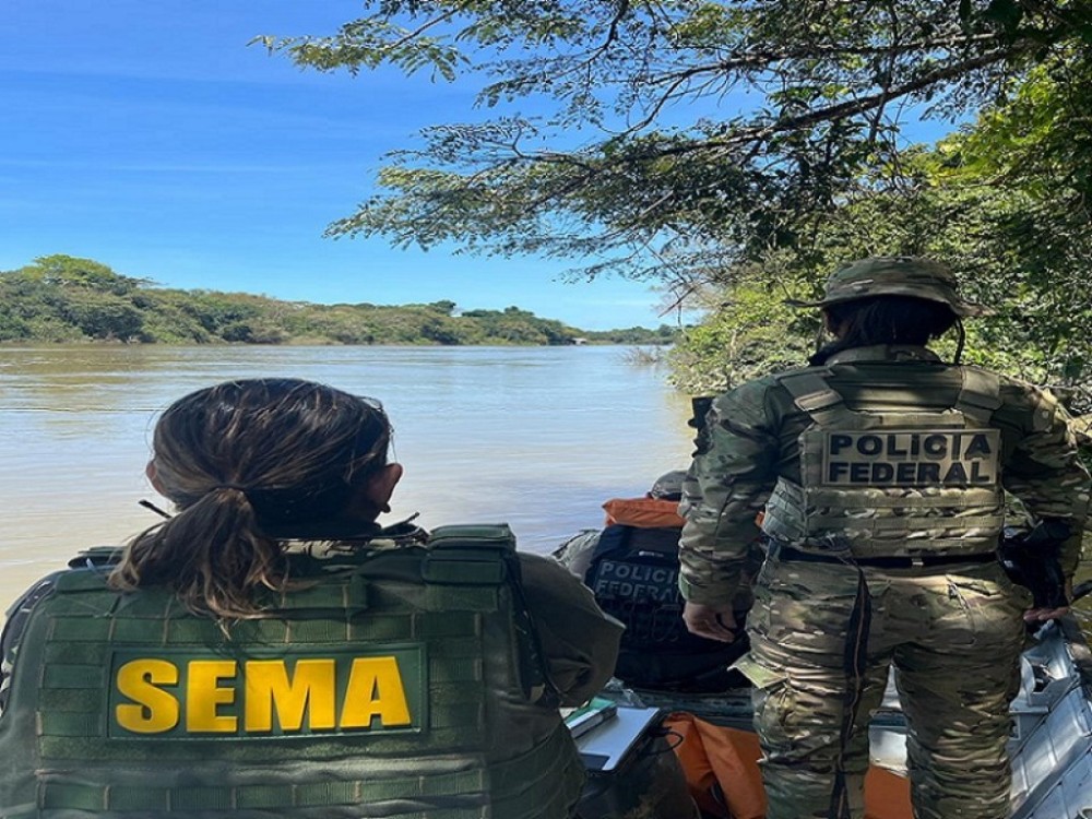 Sema-MT e Polícia Federal combatem extração ilegal de ouro em Peixoto de Azevedo