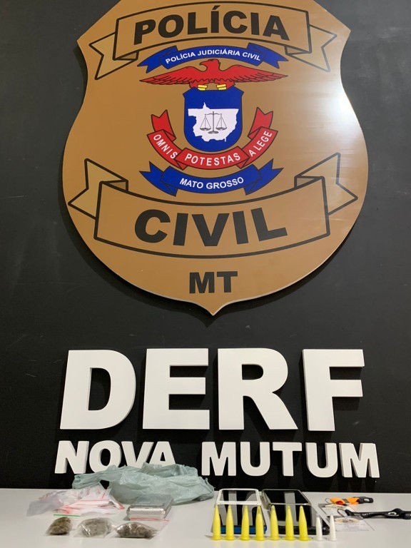 Polícia Civil cumpre 6 mandados judiciais contra o tráfico de drogas em Nova Mutum