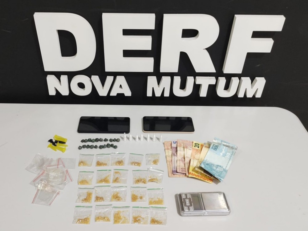 Dupla é presa em flagrante com pasta base e cocaína em ponte de tráfico perto de escola