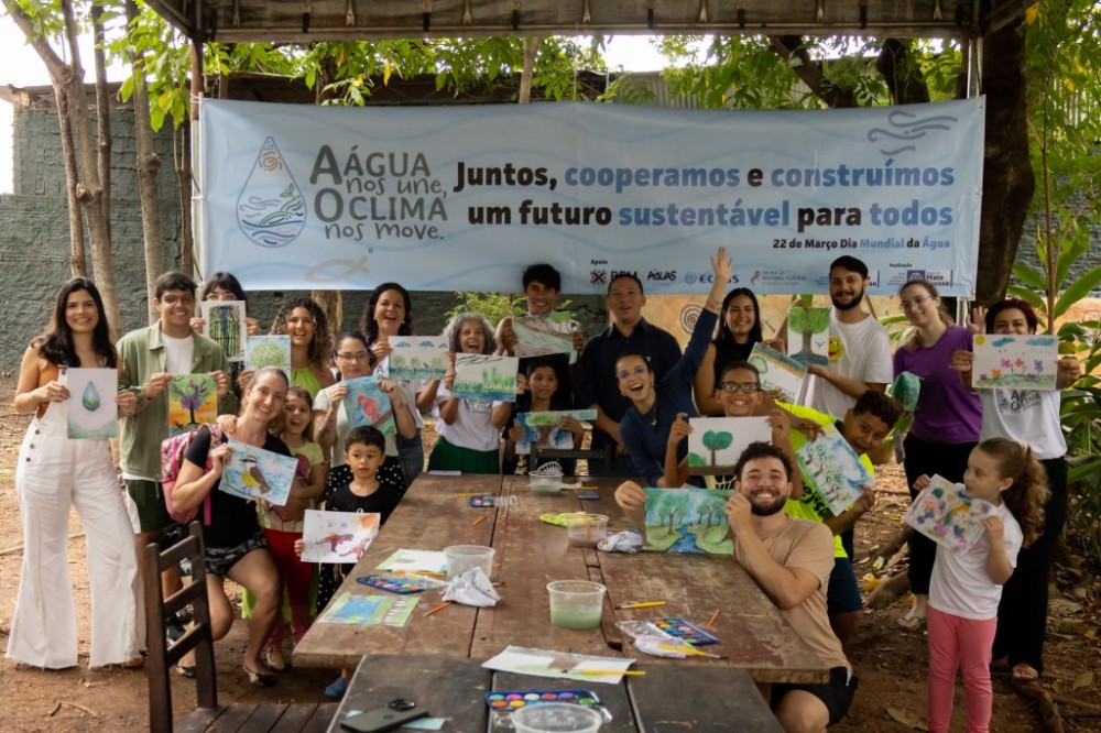 Sema-MT realiza manhã de atividades com crianças sobre a importância da água para a vida