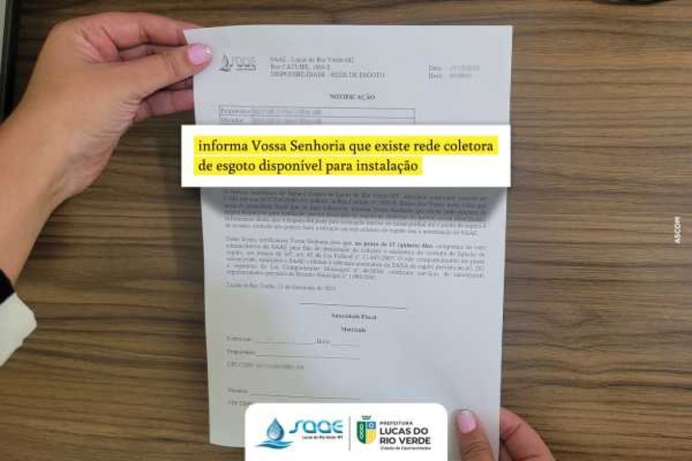 Ligação da rede de esgoto já está disponível para os moradores do Parque das Emas