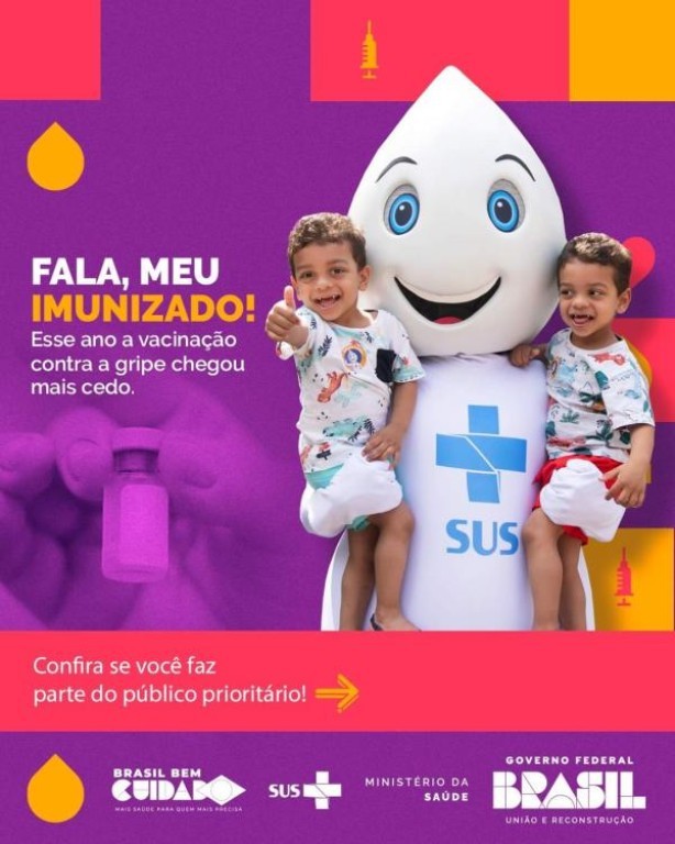 Sorriso inicia nesta terça a campanha de imunização contra a gripe