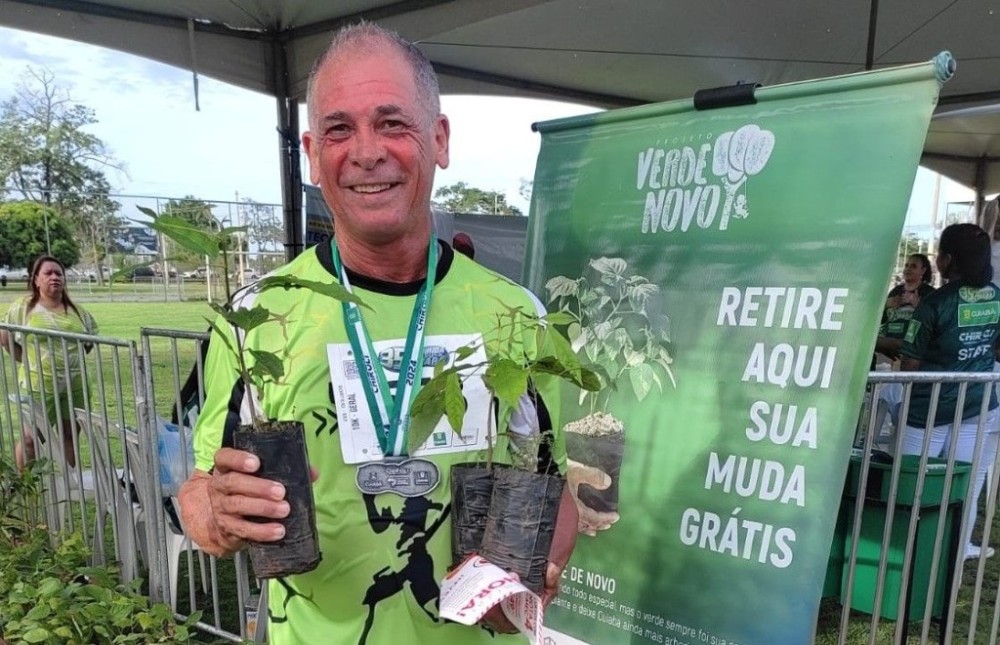 Programa Verde Novo entrega 500 mudas de árvores na Corrida Pedestre do Senhor Bom Jesus de Cuiabá