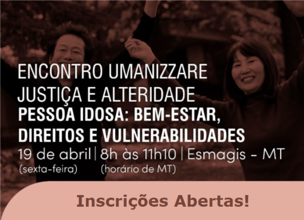 Umanizzare: direitos e vulnerabilidades da pessoa idosa é tema de encontro no dia 19