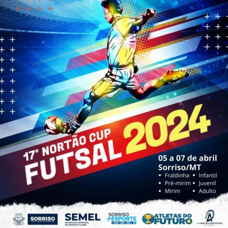 17º Nortão Cup de Futsal reunirá mais de 100 equipes em Sorriso