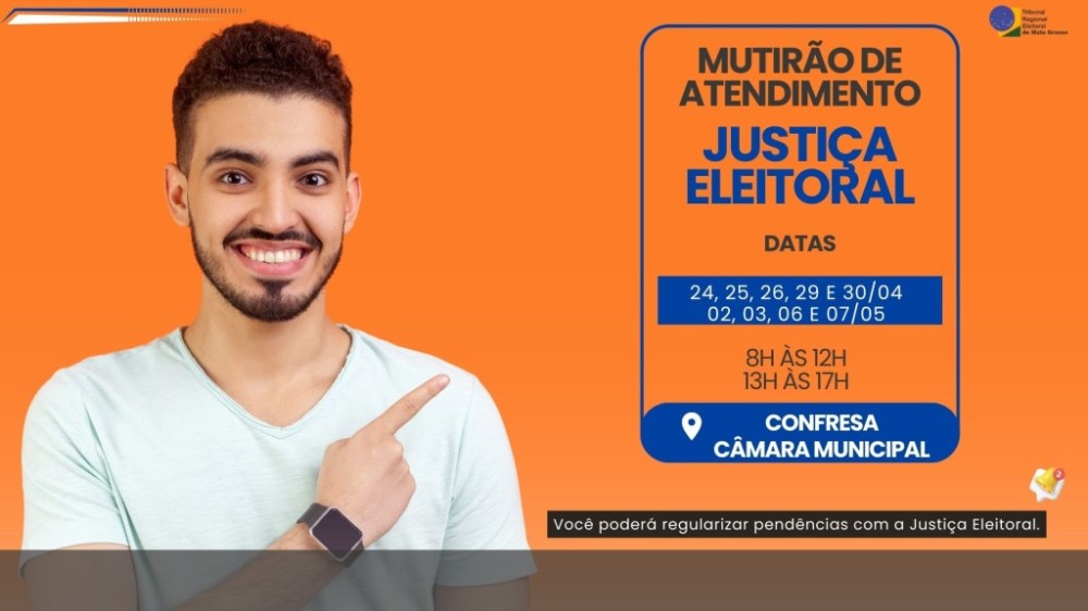 Mutirão eleitoral em Confresa/MT: Oportunidade para regularização de inscrição e serviços eleitorais