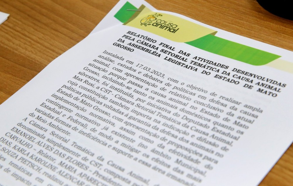 CST em defesa da causa animal encerra trabalhos e entrega relatório final