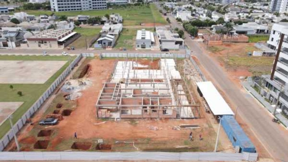 Obra da UBS do Parque das Emas está na etapa estrutural