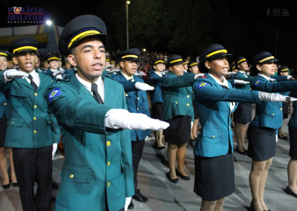Polícia Militar realiza formatura de estudantes da Escola Tiradentes de Cuiabá e Várzea Grande