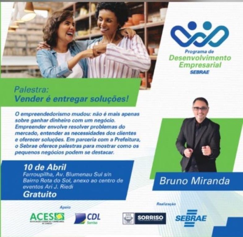 Prefeitura e Sebrae ofertam a palestra 