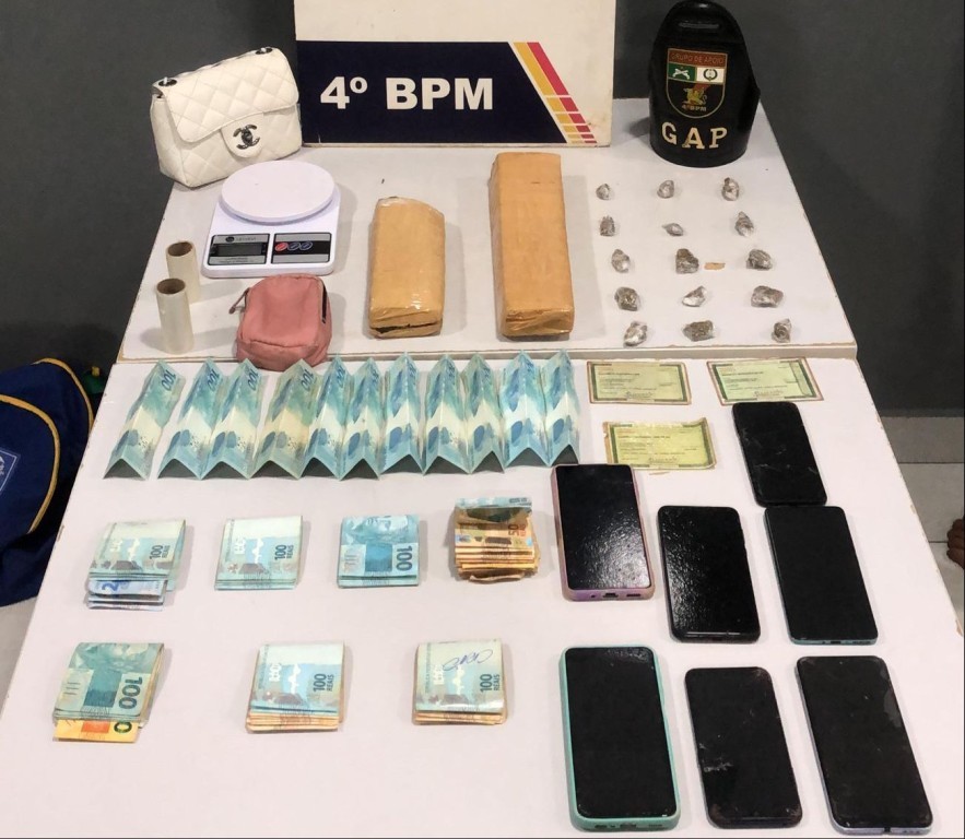 Polícia Militar prende três pessoas e desarticula ponto de venda de drogas em mercearia
