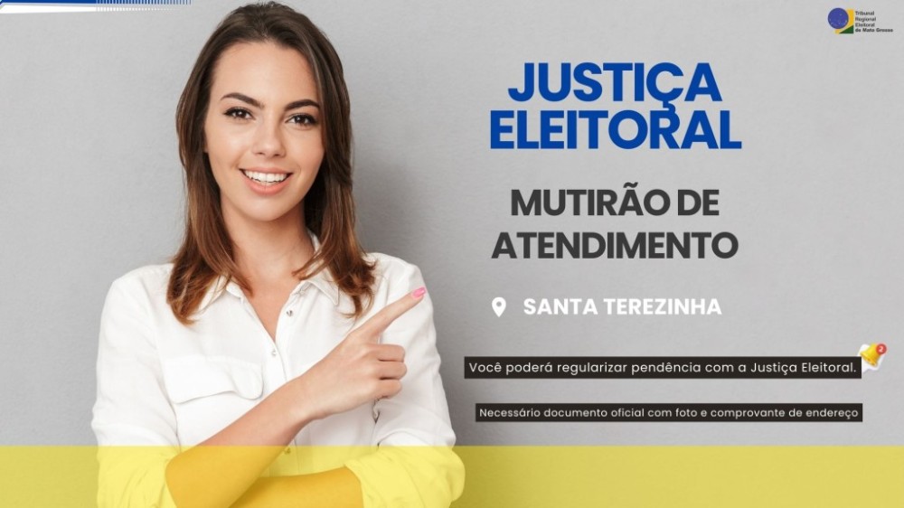 Cartório Eleitoral anuncia mutirão eleitoral em Santa Terezinha