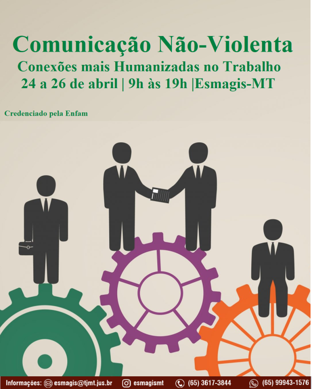 Inscrições abertas: comunicação não-violenta é tema de curso credenciado pela Enfam