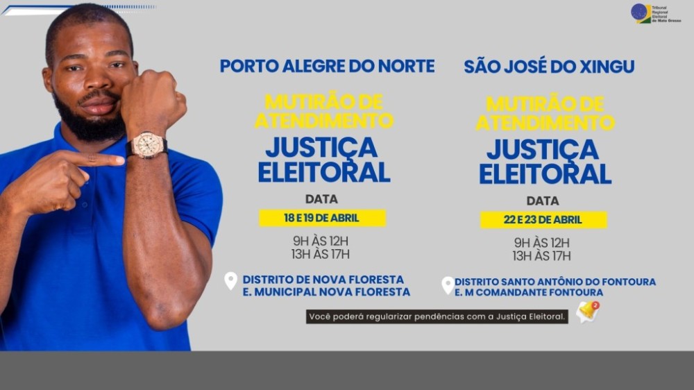 Mutirão eleitoral nos distritos de Santo Antônio do Fontoura e de Nova Floresta