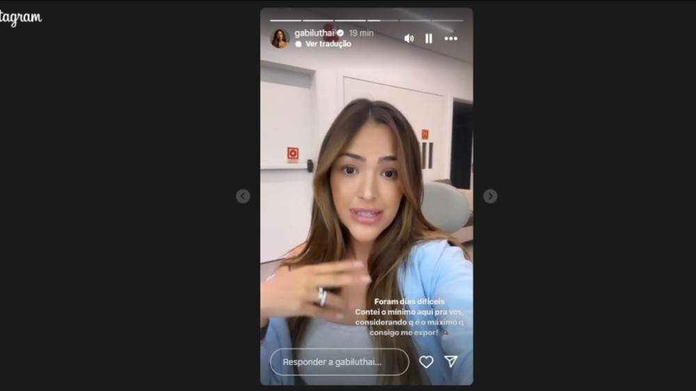 Gabi Luthai relata crise de depressão na gravidez: ‘Gratidão e mix de ansiedade’