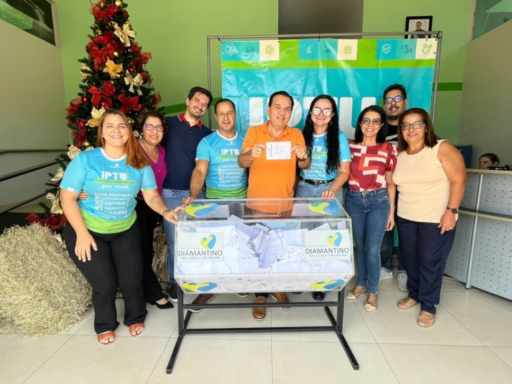Prefeitura finaliza sorteio do IPTU Premiado 2023 com entrega de 20 mil reais a contribuintes