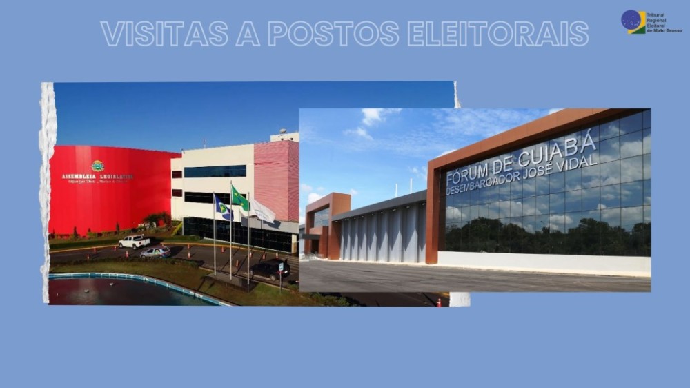 Presidente do TRE-MT confere atendimento nos postos do Fórum de Cuiabá e da ALMT