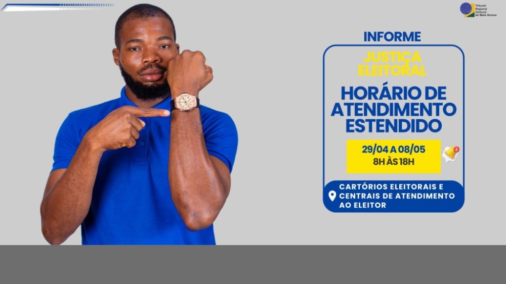 Cartórios Eleitorais e Centrais de Atendimento passarão a atender das 8h às 18h