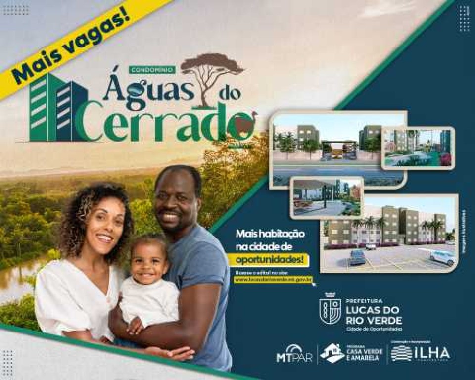 Águas do Cerrado: Departamento de Habitação esclarece dúvidas sobre agendamentos