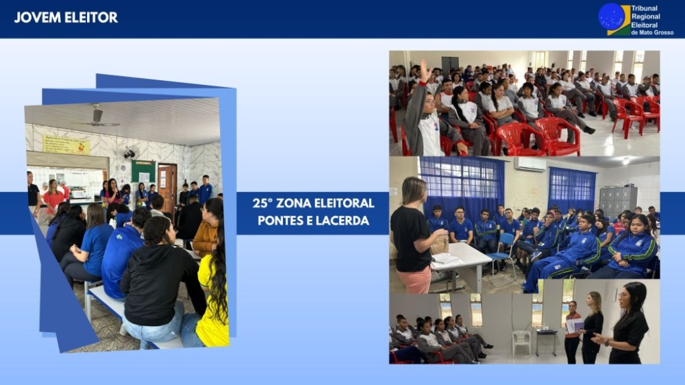 Jovens de Pontes e Lacerda participam de palestra e alistamento eleitoral em escolas