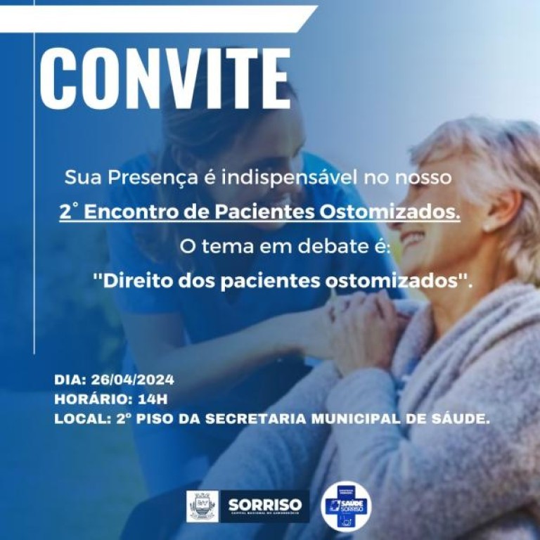 Saúde realiza na sexta 2.º encontro de 2024 com pacientes ostomizados