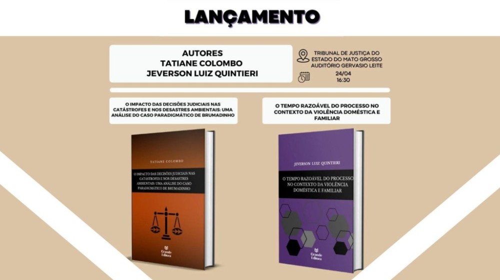 Magistrados de Cuiabá lançam livro nesta quarta-feira no Tribunal de Justiça de Mato Grosso