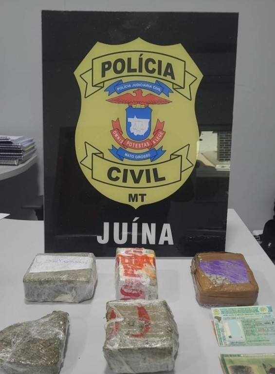 Dupla investigada por fomentar tráfico em Juína é detida com cinco tabletes de entorpecentes