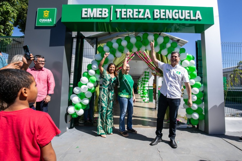Prefeito Emanuel Pinheiro entrega à população da Regional Sul a EMEB Tereza Benguela totalmente readequada e 100% climatizada