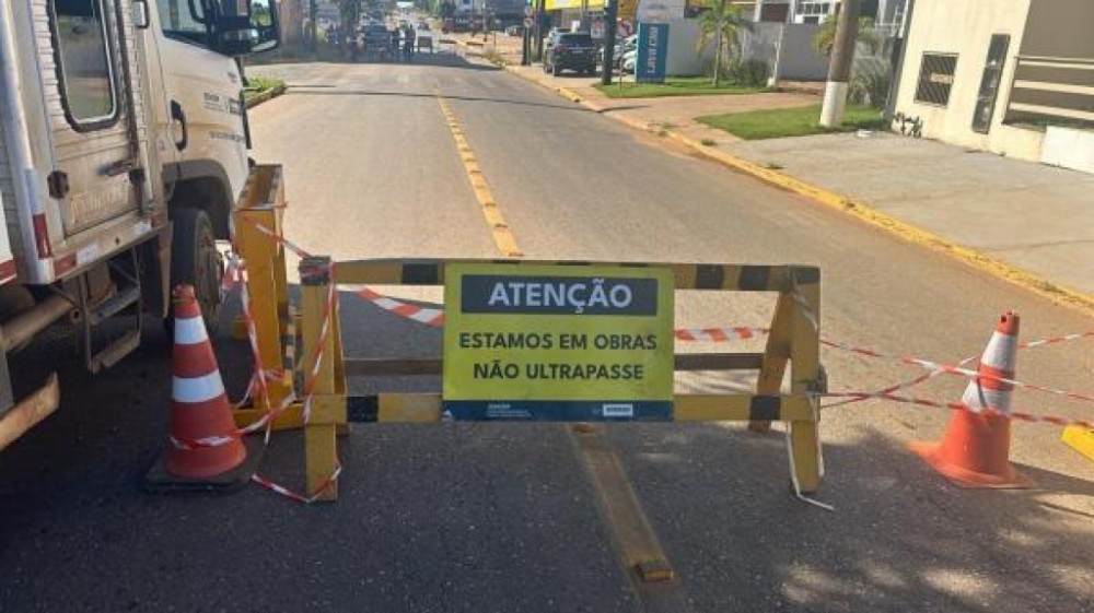 Trecho da Perimetral Sudoeste está bloqueado