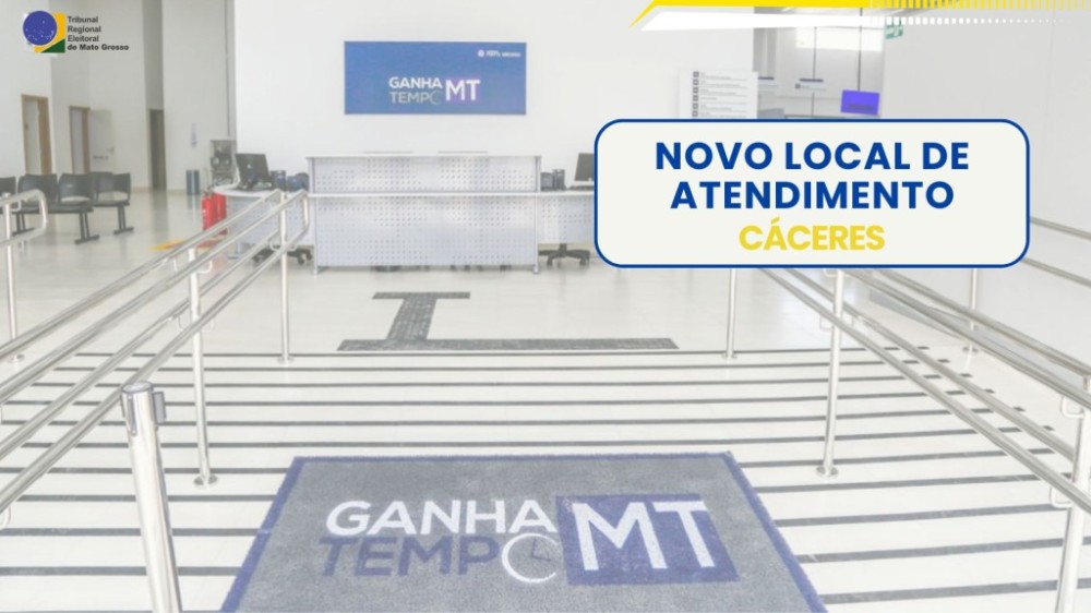 Justiça Eleitoral abre ponto de atendimento no Ganha Tempo de Cáceres