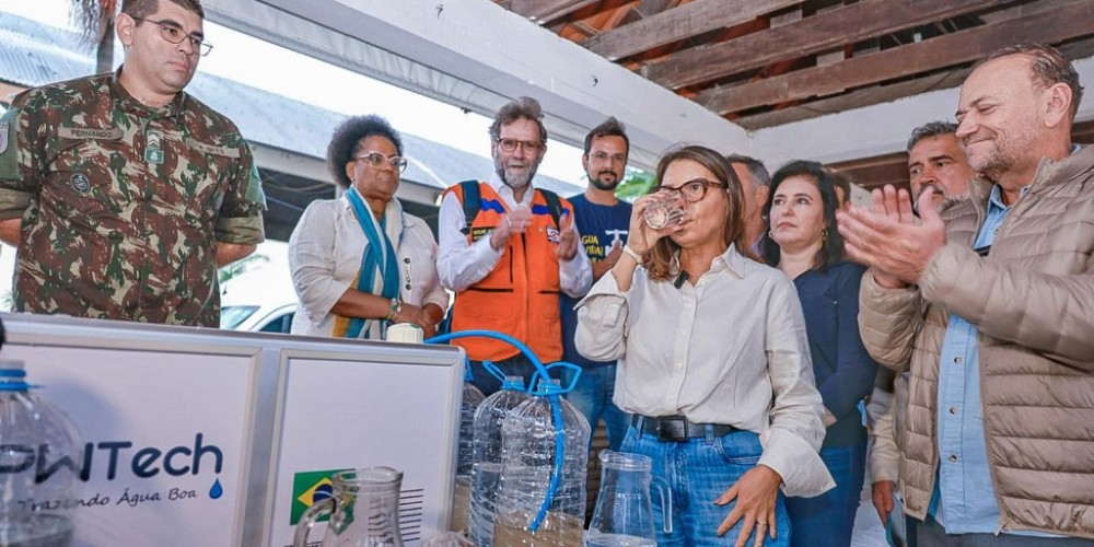 Governo federal envia ao Rio Grande do Sul 220 purificadores de água