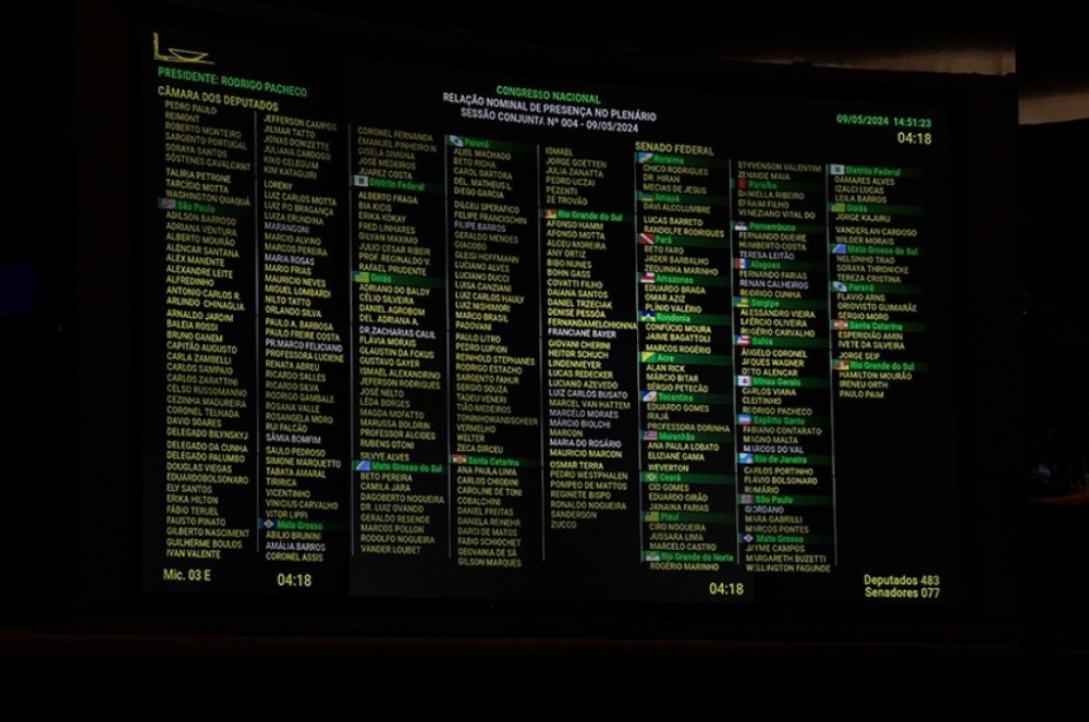 Congresso inaugura painel integrado com senadores e deputados