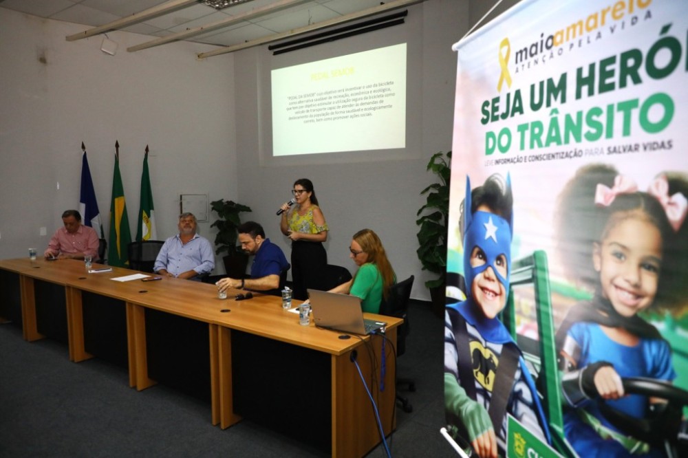 Maio Amarelo: Semob lança campanha nas escolas de Cuiabá para conscientizar alunos sobre segurança no trânsito