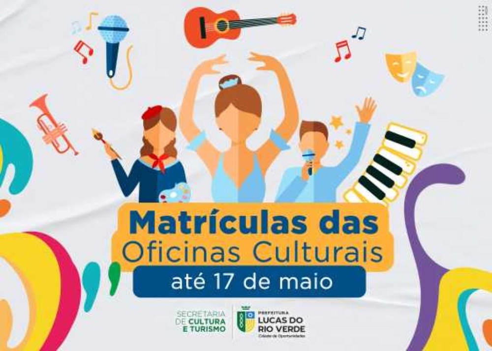 Oficinas Culturais estão com novas vagas abertas até sexta-feira-feira (17)