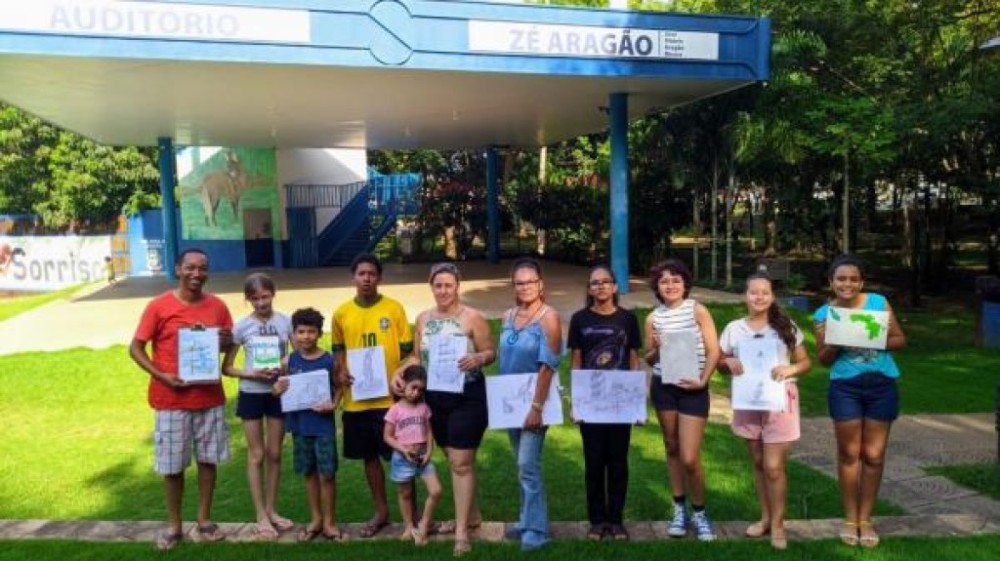 Pintadas ao ar livre, obras de ONG mundial são expostas em Sorriso